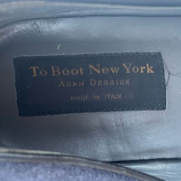 To Boot New York Adam Derrick Mens 11.5 Blue Suede Tassel Loafers Italy - Picture 6 of 13